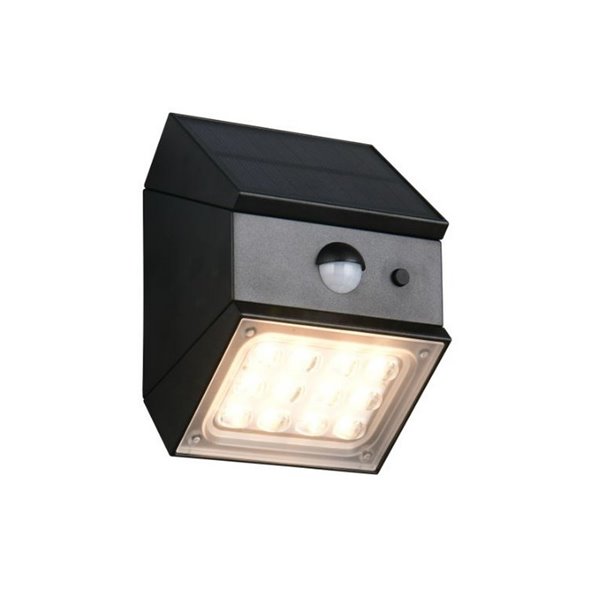 Aplique solar LED exterior TALCA sensor de movimiento, CCT regulable y función memoria 2,5W 330Lm IP65