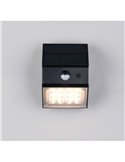 Aplique solar LED exterior TALCA sensor de movimiento, CCT regulable y función memoria 2,5W 330Lm IP65