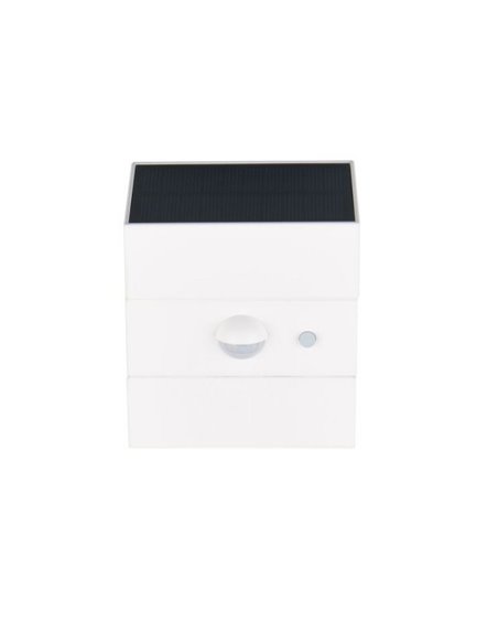 Aplique LED solar exterior TALCA CCT regulable, sensor de movimiento y función memoria 2,5W 330Lm IP65