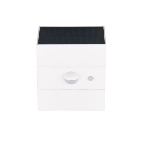 Aplique LED solar exterior TALCA CCT regulable, sensor de movimiento y función memoria 2,5W 330Lm IP65