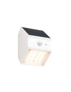 Aplique LED solar exterior TALCA CCT regulable, sensor de movimiento y función memoria 2,5W 330Lm IP65