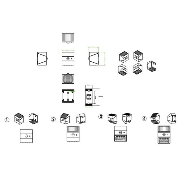Aplique LED solar exterior TALCA CCT regulable, sensor de movimiento y función memoria 2,5W 330Lm IP65