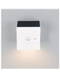 Aplique LED solar exterior TALCA CCT regulable, sensor de movimiento y función memoria 2,5W 330Lm IP65