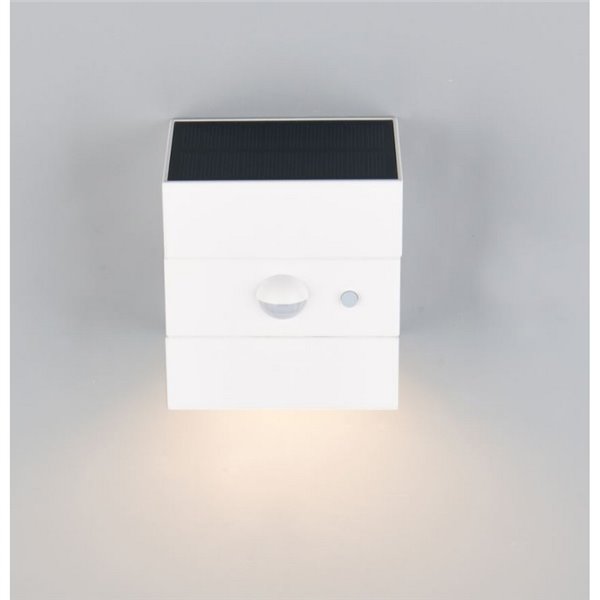 Aplique LED solar exterior TALCA CCT regulable, sensor de movimiento y función memoria 2,5W 330Lm IP65