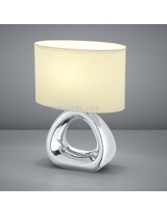 Lampe de table moderne | Lampe de chevet argentée | Lampe de table Gizeh | leonleds 2