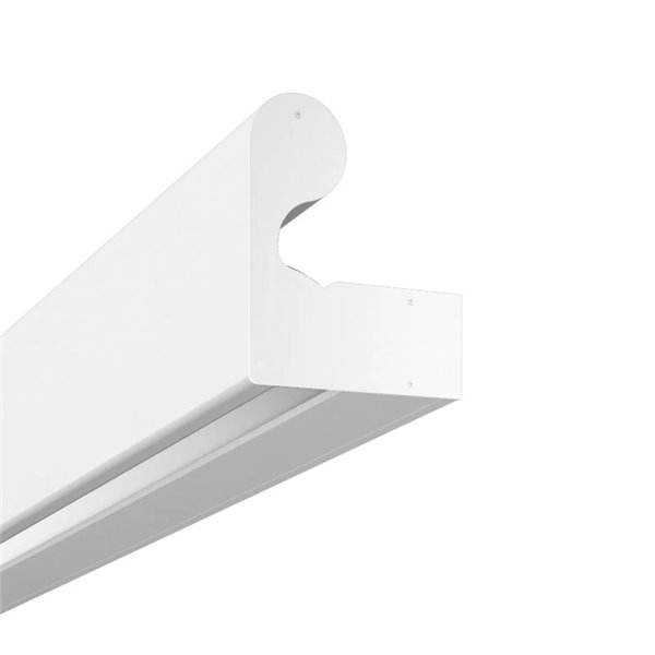 Perfil aluminio/barandilla (para 2 tiras LED arriba y abajo) BOX 98 RAILING blanco 2x15W/m, 2 metros