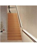 Profilé/garde-corps en aluminium (pour 2 bandes LED au-dessus et en dessous) BOX 98 RAILING blanc 2x15W/m, 2 mètres
