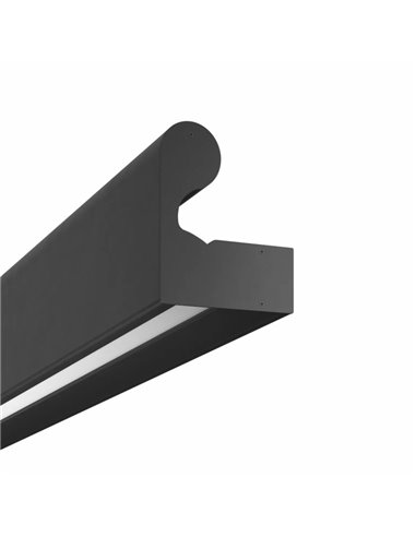 Tapa final para perfil BOX 98 RAILING negro mate