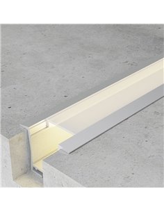 Perfil empotrable estrecho BIFY para tiras LED, 2 metros incluye tapas y difusor, 36,01x27,6mm, LM3761