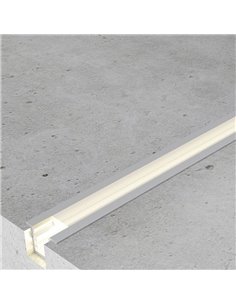 Perfil empotrable para tiras estrechas de LED SOR aluminio con difusor y accesorios 2 metros, 17x13mm