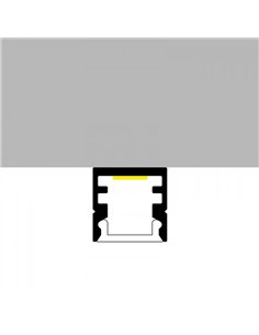 Perfil superficie para tiras LED NANO aluminio con difusor y accesorios 2 metros, 10x10mm 2