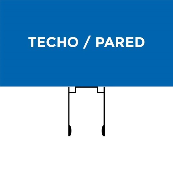 Perfil de aluminio U para neón LED RGB 24V/220V en techo o pared, 2 metros, 19x13mm (LM3375)