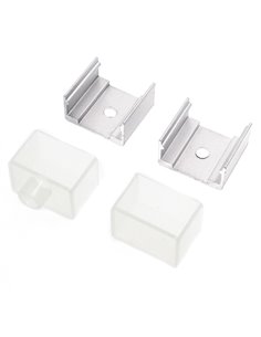 Pacote de buchas e grampos para caixa de néon 20x14mm (LM3393)