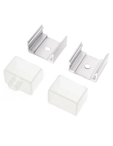 Pacote de buchas e grampos para caixa de néon 20x14mm (LM3393)