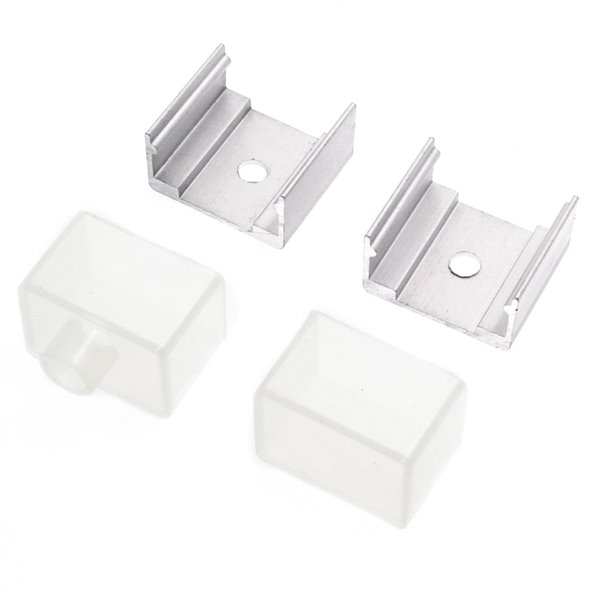 Pacote de buchas e grampos para caixa de néon 20x14mm (LM3393)