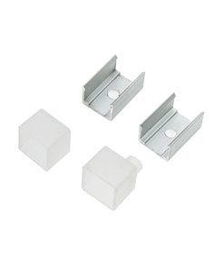Pack tapones y grapas para funda neón 12x12mm (LM3387)