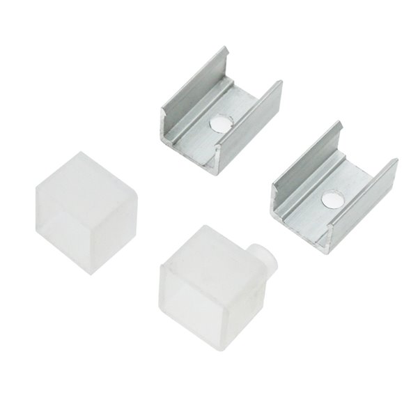 Pacote de plugues e clipes para caixa de neon 12x12mm (LM3387)