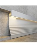 Perfil empotrable de pared con estructura de aluminio SWINSUIT 2 metros, 16x69mm (LM3352)