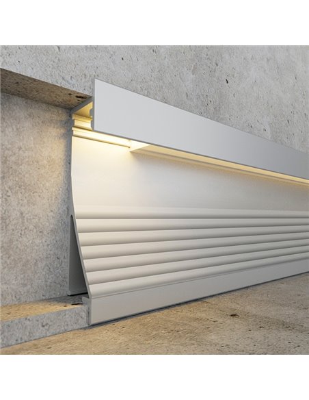 Profilé mural encastré SWINSUIT de 2 mètres avec structure en aluminium, 16x69mm (LM3352)