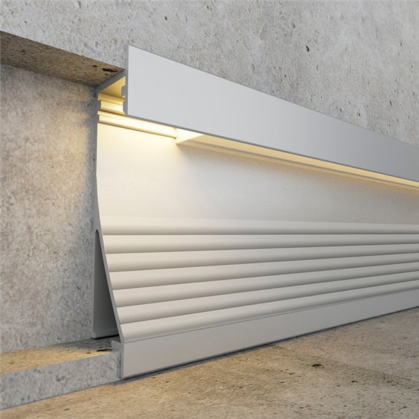 Perfil empotrable de pared con estructura de aluminio SWINSUIT 2 metros, 16x69mm (LM3352)