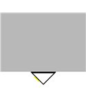 Perfil de aluminio triangular (45º) de esquina 2 metros, 16x11mm (LM3050)