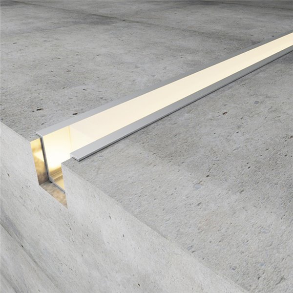 Perfil de aluminio para neón LED 24V/220V con alas 2 metros, 16x10mm (LM3054)