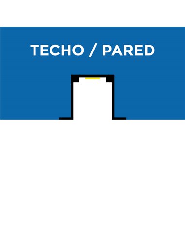 Perfil de alumínio para neon LED 24V/220V com abas, 2 metros, 16x10mm (LM3054)
