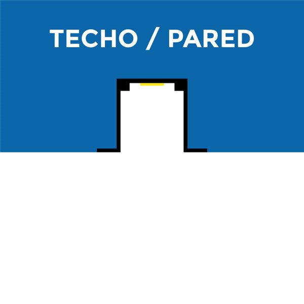 Perfil de alumínio para neon LED 24V/220V com abas, 2 metros, 16x10mm (LM3054)