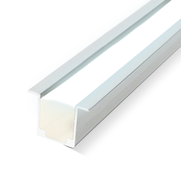 Perfil de aluminio para neón LED 24V/220V con alas 2 metros, 16x10mm (LM3054)