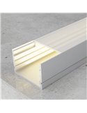 Profilé de surface en aluminium WEFU pour rubans LED avec diffuseur et accessoires, 2 mètres, 19,3 x 13 mm