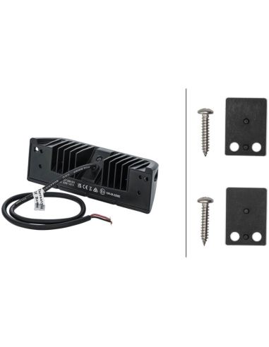 Barre lumineuse LED pour éclairage extérieur de caravanes et camions de pompiers, 2000 lm, 12-24 V, IP69K, 1 Go 357 098-001