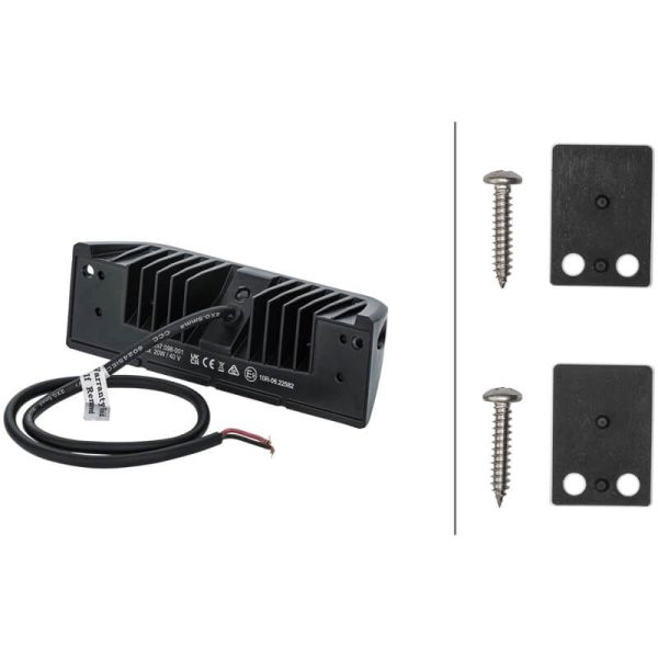 Barra LED para iluminación exterior de Caravanas, Camión de Bomberos, 2000Lm, 12-24V, IP69K, 1GB 357 098-001