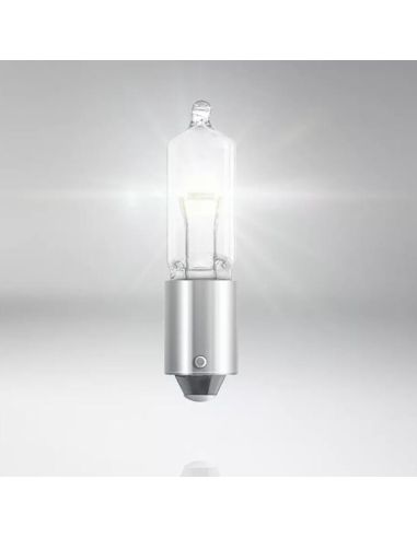 Lâmpada ORIGINAL OSRAM H21W BAY9s 12V com base metálica – Substituição OEM para sinalização.
