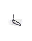 Soportes Galibo delantero LED y reflectante rectangular blanco con logo luminoso was y soportes 12V-24V A IA W254