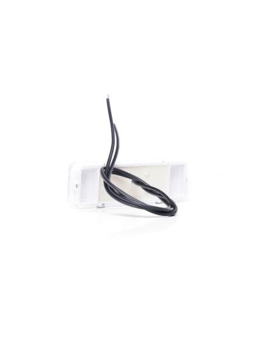 Soportes Galibo delantero LED y reflectante rectangular blanco con logo luminoso was y soportes 12V-24V A IA W254
