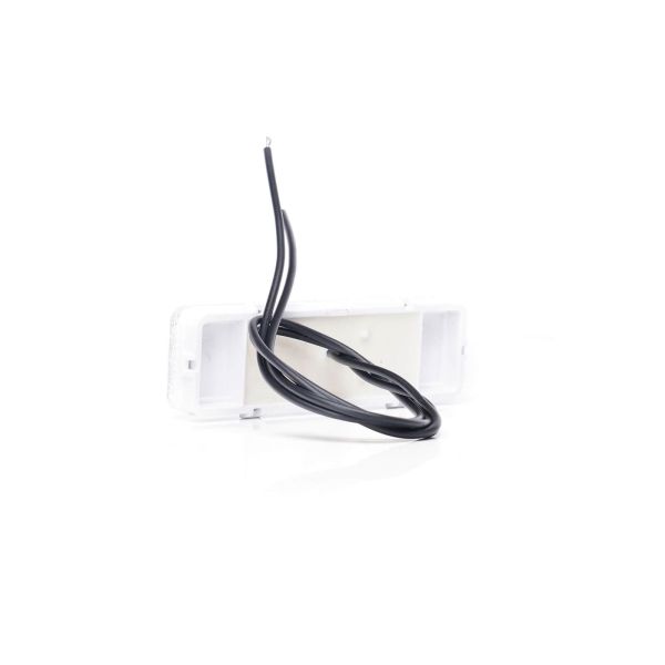 Soportes Galibo delantero LED y reflectante rectangular blanco con logo luminoso was y soportes 12V-24V A IA W254