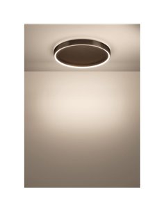 Plafón LED de techo con control por gestos TRABUCO Ø600mm 10W 2100 lm CCT regulable negro/bronce 2