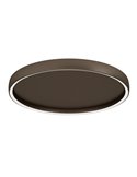 Plafón LED de techo con control por gestos TRABUCO Ø600mm 10W 2100 lm CCT regulable negro/bronce