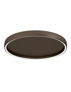 Plafón LED de techo con control por gestos TRABUCO Ø600mm 10W 2100 lm CCT regulable negro/bronce