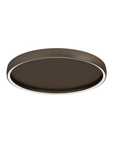 Plafón LED de techo con control por gestos TRABUCO Ø600mm 10W 2100 lm CCT regulable negro/bronce