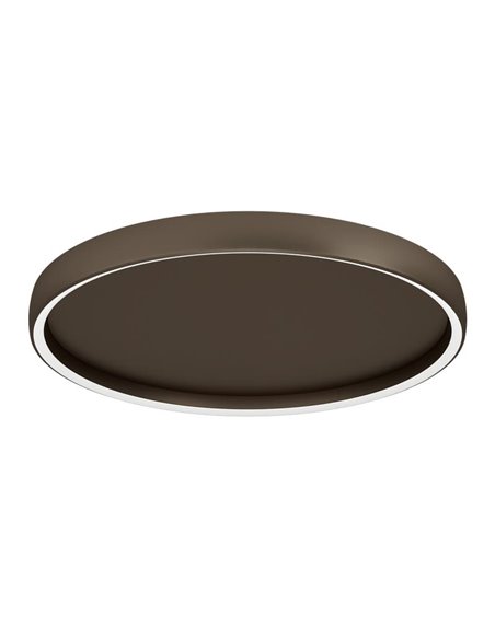 Plafón LED de techo con control por gestos TRABUCO Ø600mm 10W 2100 lm CCT regulable negro/bronce