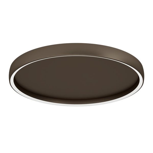 Plafón LED de techo con control por gestos TRABUCO Ø600mm 10W 2100 lm CCT regulable negro/bronce