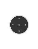 Plafón LED de techo con control por gestos TRABUCO Ø600mm 10W 2100 lm CCT regulable negro/bronce