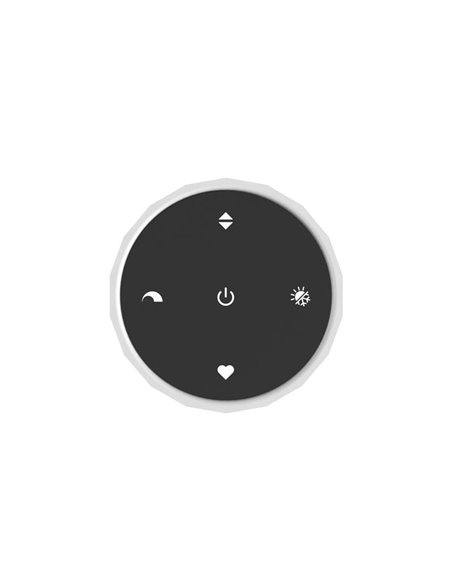 Plafón LED de techo con control por gestos TRABUCO Ø600mm 10W 2100 lm CCT regulable negro/bronce