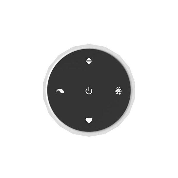 Plafón LED de techo con control por gestos TRABUCO Ø600mm 10W 2100 lm CCT regulable negro/bronce