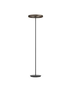 Lámpara de pie LED con control por gestos TRABUCO 1750mm, 2x19W 4800Lm CCT regulable negro/bronce
