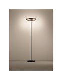Lámpara de pie LED con control por gestos TRABUCO 1750mm, 2x19W 4800Lm CCT regulable negro/bronce