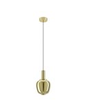 Lámpara colgante LED decorativa con control por gestos FRUITERA Ø210mm 5,5W 760Lm, CCT regulable latón cepillado