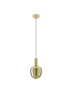 Lámpara colgante LED decorativa con control por gestos FRUITERA Ø210mm 5,5W 760Lm, CCT regulable latón cepillado