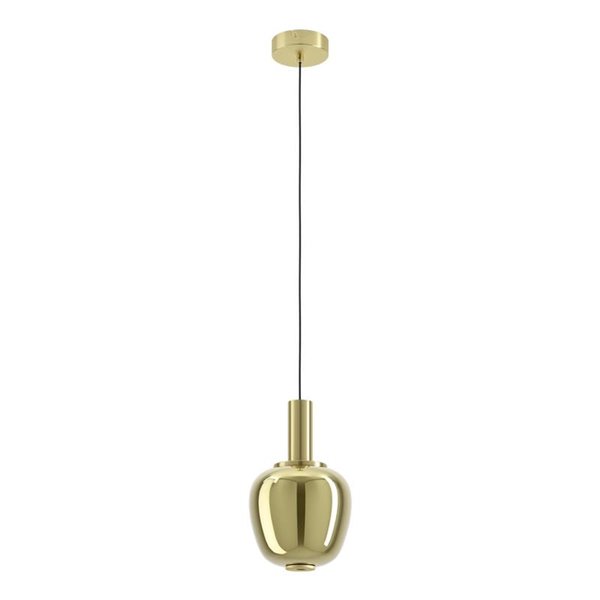 Lámpara colgante LED decorativa con control por gestos FRUITERA Ø210mm 5,5W 760Lm, CCT regulable latón cepillado